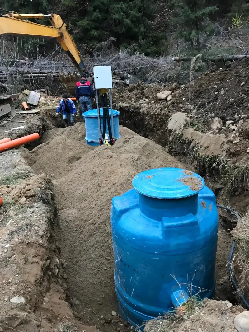 Stație de epurare ECO TANK pregătită pentru livrare, testată hidraulic