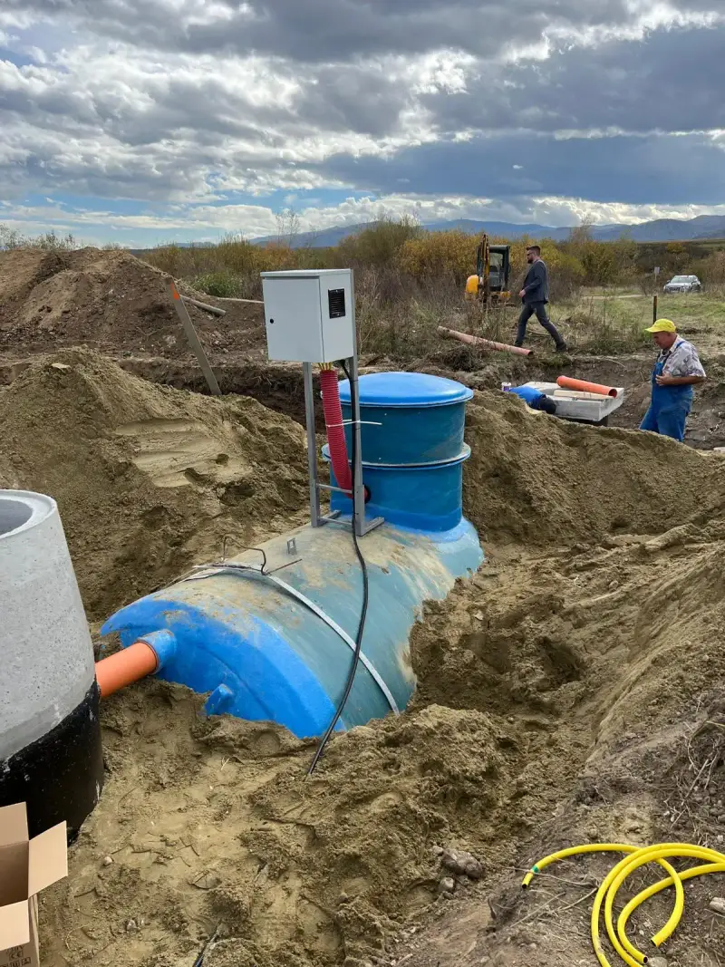 Instalare stație de epurare ECO TANK la fermă agricolă
