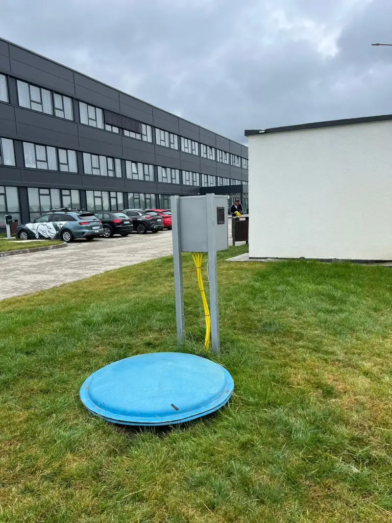 Stație de epurare fibră de sticlă, formare corp monobloc