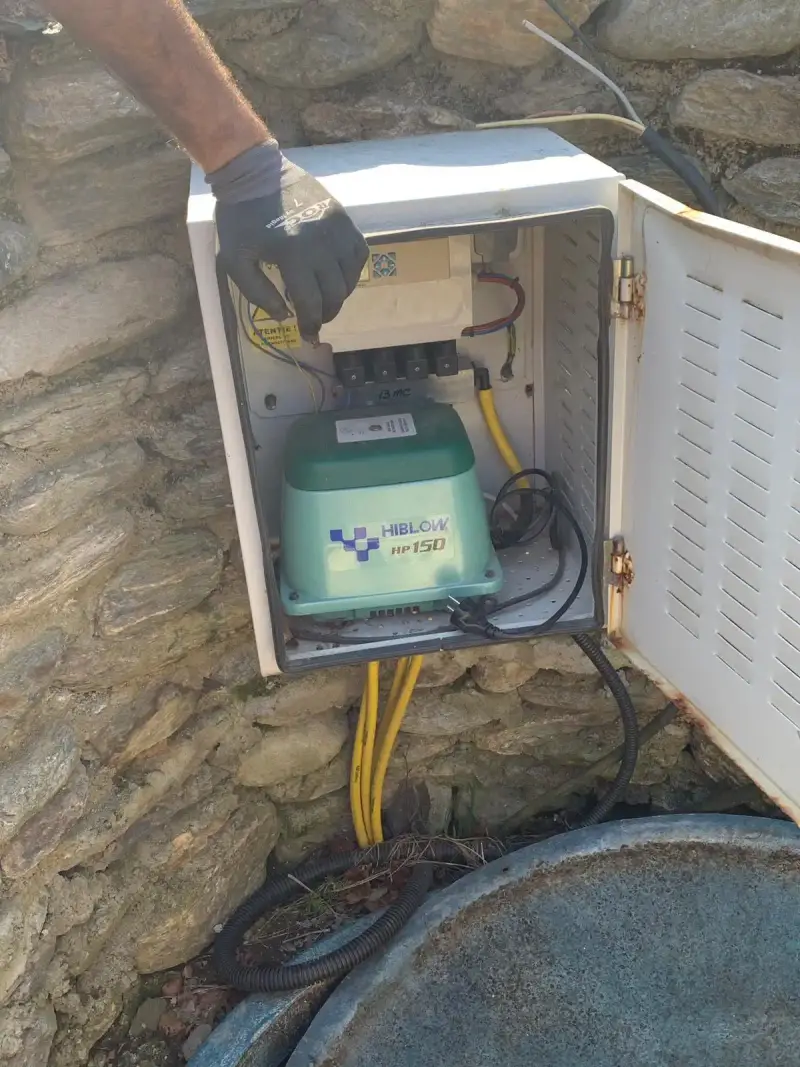 Stație epurare ECO TANK, detaliu componente interne